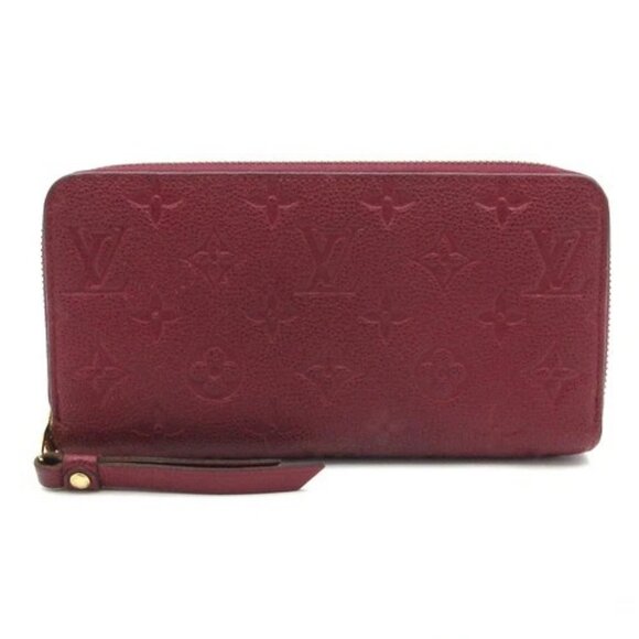 LOUIS VUITTON Zippy Wallet M62214 Raisin Monogram Empreinte - SP2176